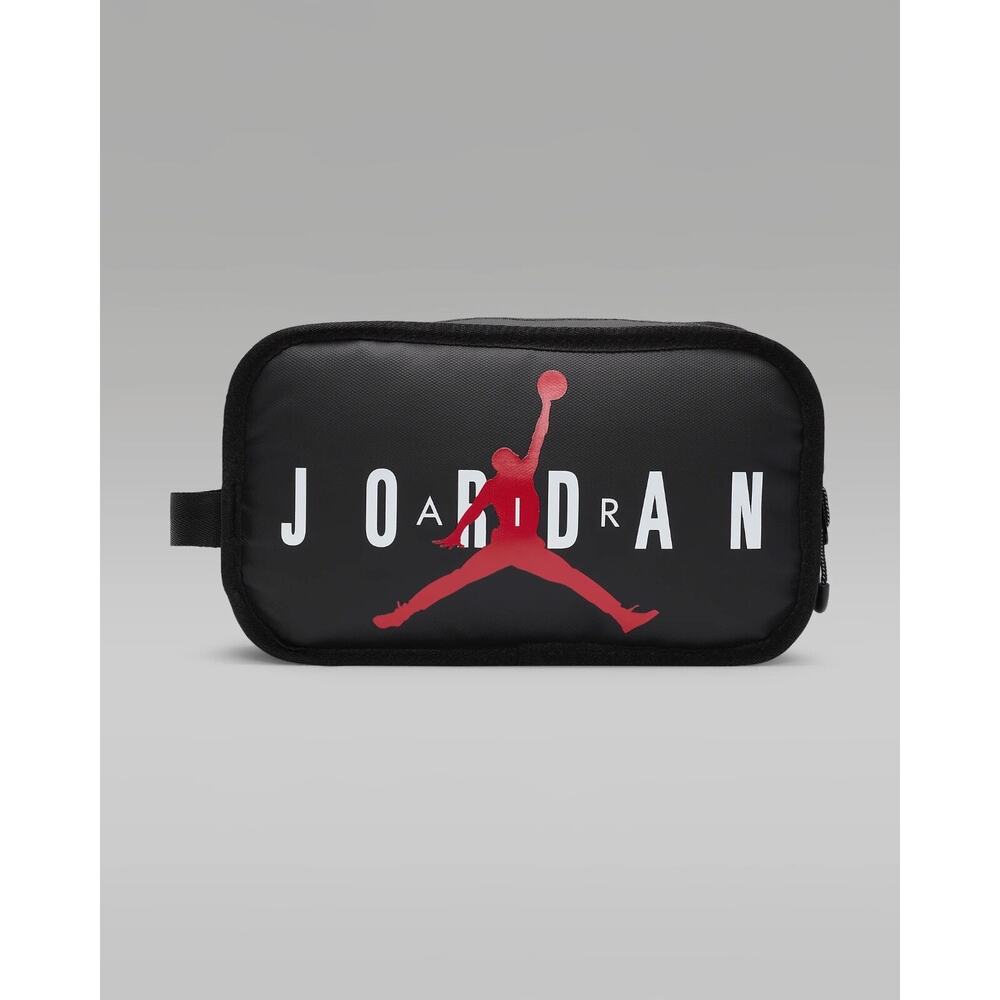 Jordan Travel Dopp Kit Toiletry Bag Black Red Jumpman Logo NWT 9A0473 - Picture 2 of 16